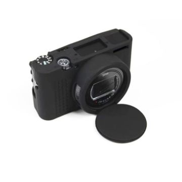 Sony Cyber-Shot RX100 VII/M7 Soft Silicone Protective Case - Black - 1