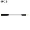 5 PCS 13cm Metal 3.5mm Audio Adapter Cable 4 Pole Female to 3 Pole Male - 1