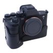 Sony A7 IV PU Leather Camera Half Case Base, 1/4" Thread, Black - 3