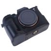 Sony A7 IV PU Leather Camera Half Case Base, 1/4" Thread, Coffee - 4