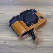 FUJIFILM X-T5 PU Leather Camera Half Case Base Brown 1/4" Thread - 6