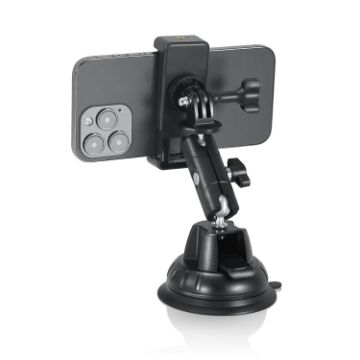 STARTRC Suction Cup Holder Bracket with Phone Clamp - Black - 1