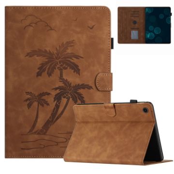 Samsung Galaxy Tab A8 10.5 2021 Coconut Tree Leather Case Brown - 1