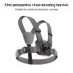 Adjustable 3 in 1 Body Mount Belt Chest Strap with Mount & Screw - Grey - 2