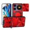 ZTE nubia Music CD Texture Sliding Camshield Magnetic Holder Case Red - 1