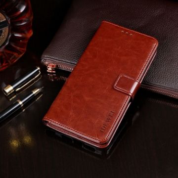 ZTE Blade V 2020 Brown Leather Case with Holder & Card Slots - 1