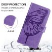 OnePlus Ace 5 Ultra Light Purple Embossed Butterfly Leather Case - 4