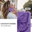 OnePlus Ace 5 Ultra Light Purple Embossed Butterfly Leather Case - 7