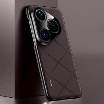 Huawei Pura 80 5G Brown Leather PC Phone Case - 1