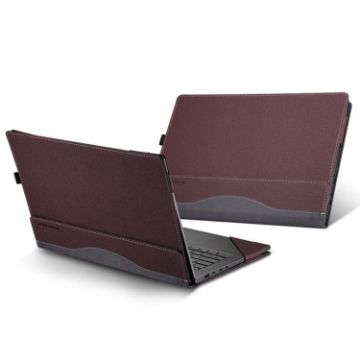 HP EliteBook 845/840 14" G11 Leather Shockproof Case - Wine Red - 1