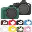 Canon EOS R100 Green Litchi Texture Silicone Protective Case - 7