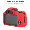 Canon EOS R100 Red Litchi Texture Silicone Protective Case - 4