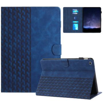Samsung Galaxy Tab A7 10.4 T500 Blue Embossed Leather Tablet Case - 1