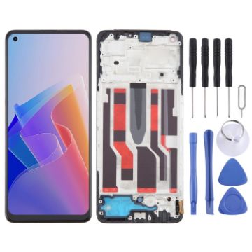 OPPO Reno7 Lite OLED LCD Screen Digitizer Assembly with Frame - 1