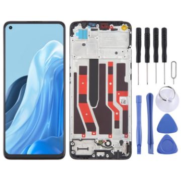 OPPO F21 Pro OLED LCD Screen Digitizer Assembly with Frame Replacement - 1