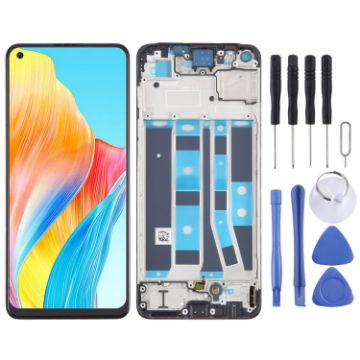 OPPO A78 4G CPH2565 OLED LCD Screen Digitizer Assembly with Frame - 1