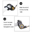 Off-road Motorcycle 22mm Throttle Clamp Hand Grip Blue/Silver Cable - 7