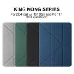 iPad Pro 13 2024 Mutural Multi-fold Smart Leather Case - Grey - 2