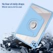 iPad Pro 13 2024 Sky Blue Magnetic Leather Case with Pen Slot - 3