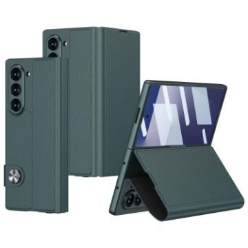 Samsung Galaxy Z Fold7 5G GKK Green Flip Leather Phone Case - 1