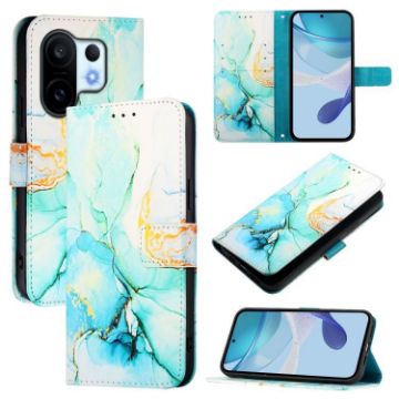 Vivo S30 Pro Mini PT003 Green Marble Flip Leather Phone Case - 1