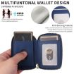 MagSafe Magnetic Zipper Card Bag Mobile Phone Sticker Blue HS-005 - 5