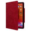 iPad Pro 13 2024 Red Cat Buckle Leather Smart Tablet Case - 5