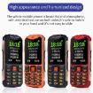 K1+ 4G Elder Rugged Phone, 2.6", 1500mAh, Dual SIM, SOS, US Plug, Red - 3