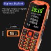 K1+ 4G Elder Rugged Phone, 2.6", 1500mAh, Dual SIM, SOS, UK Plug, Red - 7