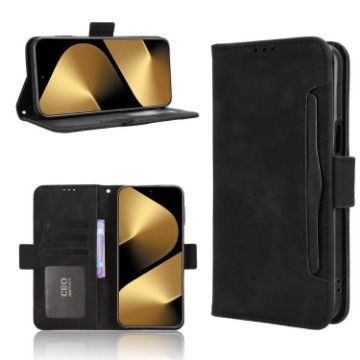 Huawei Pura 80 Ultra 5G Leather Phone Case Black with Card Slots - 1