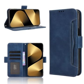 Huawei Pura 80 Ultra 5G Blue Leather Phone Case with Card Slots - 1