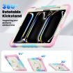 iPad Pro 13 2024 Camouflage Pink Silicone Hybrid Case with Strap - 5