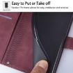 Realme Narzo 80 Pro Wine Red 3D Embossed Flip Leather Crossbody Case - 6