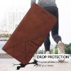 Realme V70/C75 5G Crossbody 3D Embossed Flip Leather Case Brown - 7