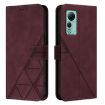 Ulefone Note 14 Wine Red 3D Embossed Flip Leather Crossbody Case - 2