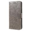 Xiaomi 14T Grey Lace Flower Embossing Flip Leather Phone Case - 2