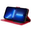 Xiaomi Poco F7 Ultra/Redmi K80 Pro Red Lace Flower Flip Leather Case - 5