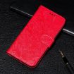 Xiaomi Poco F7 Ultra/Redmi K80 Pro Red Lace Flower Flip Leather Case - 6
