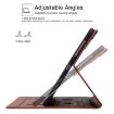 Samsung Galaxy Tab A8 10.5 Leather Case, Cat Buckle, Brown - 6