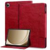 Samsung Galaxy Tab A8 10.5 Red Leather Cat Buckle Smart Case - 1