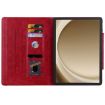 Samsung Galaxy Tab A8 10.5 Red Leather Cat Buckle Smart Case - 4
