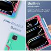 iPad Pro 13 2024 Silicone Acrylic Case with Holder - Mint Green/Rose Red - 5