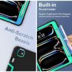 iPad Pro 13 2024 Black Mint Green Silicone Acrylic Case with Holder - 5