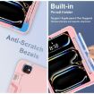 iPad Pro 13 2024 Rose Gold Silicone Acrylic PC Case with Holder - 5