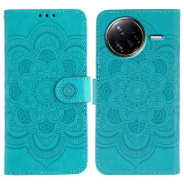 Xiaomi Poco F7 Ultra/Redmi K80 Pro Blue Sun Mandala Leather Case - 1
