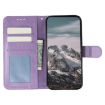 Xiaomi 14T Pro Purple Sun Mandala Embossed Leather Phone Case - 4