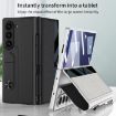 Samsung Galaxy Z Fold7 5G Flip Case with Pen Slot, Silver - GKK Full Cover - 6