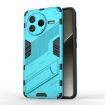 Redmi K80/Poco F7 Pro Punk Armor PC+TPU Phone Case with Holder - Blue - 1