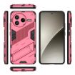 Redmi K80/Poco F7 Pro Punk Armor Phone Case with Holder - Light Red - 3