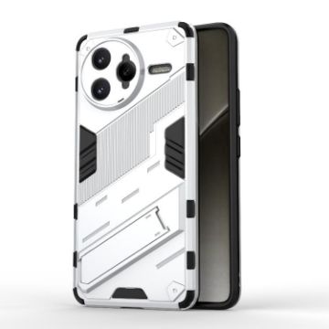 Redmi K80 Pro/Poco F7 Ultra Punk Armor PC+TPU Case with Holder White - 1